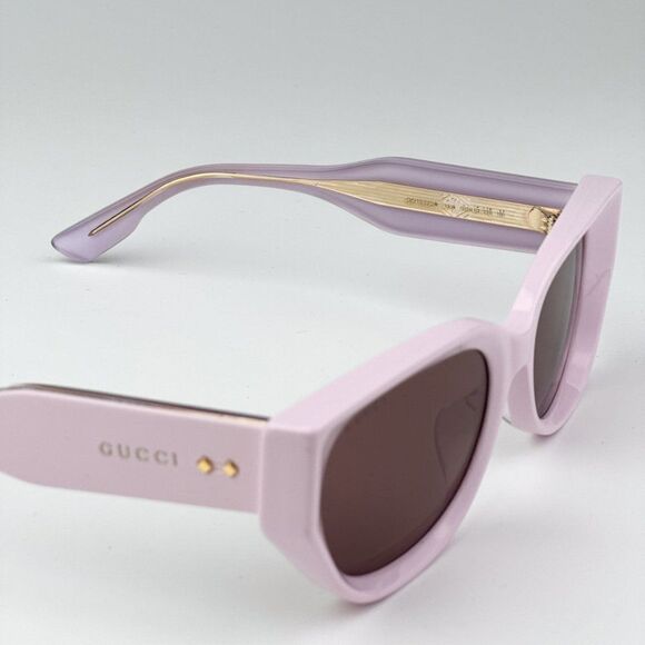 NEW Gucci GG1532SA 004 Pink Brown Unisex Cat Eye Sunglasses GG 1532SA - Picture 8 of 10